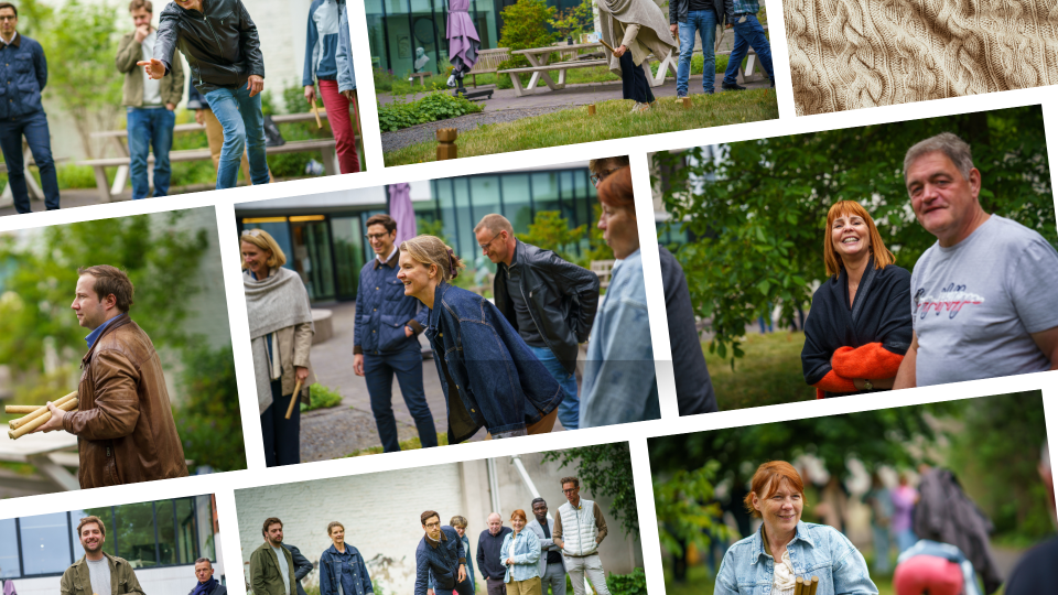 Verzameling van foto's van Curalia werknemers